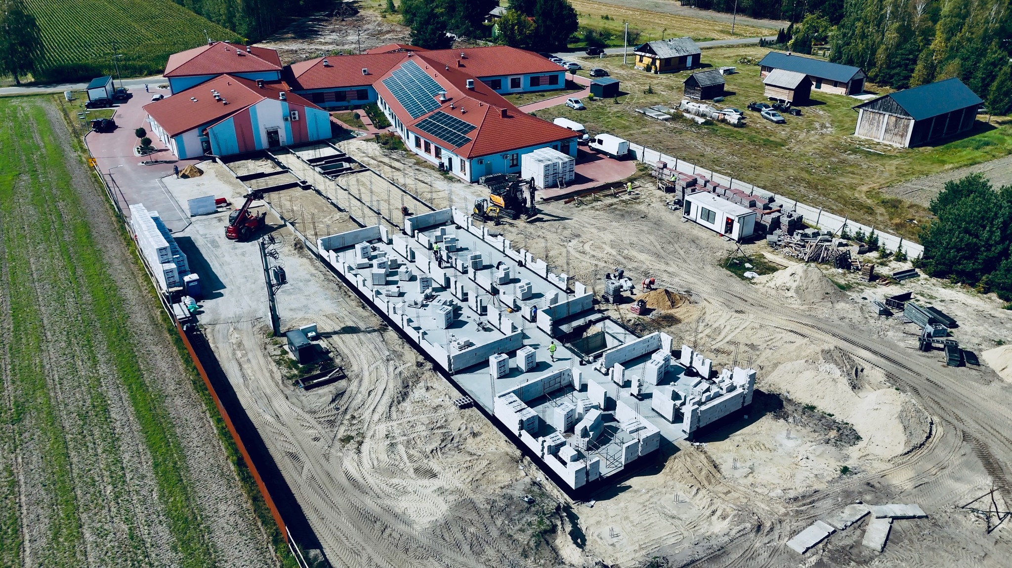 Wmurowanie aktu erekcyjnego pod rozbudowę Zakładu Opiekuńczo-Leczniczego w Curynie