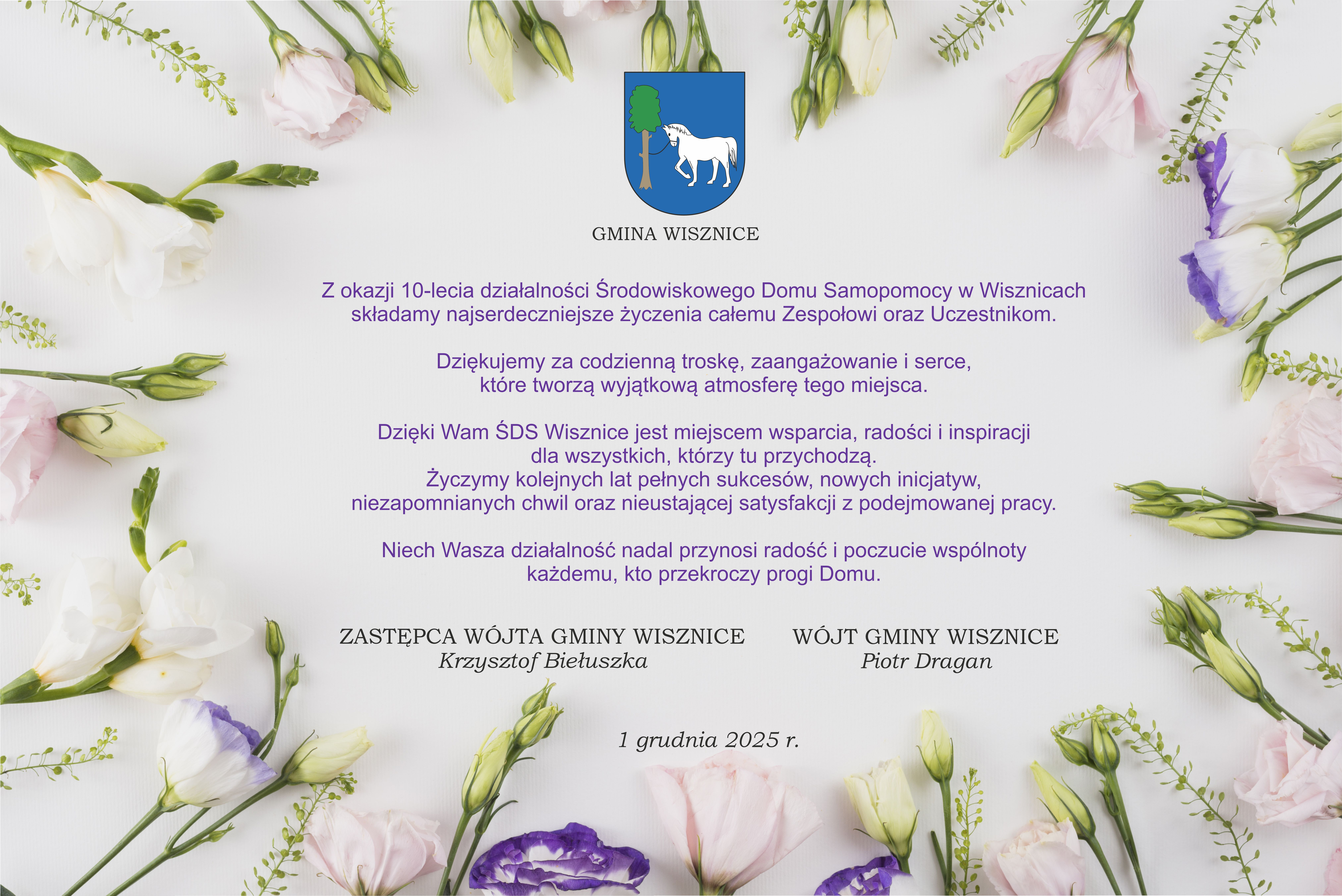 10 lat Środowiskowego Domu Samopomocy w Wisznicach – dziękujemy za wspólne lata!