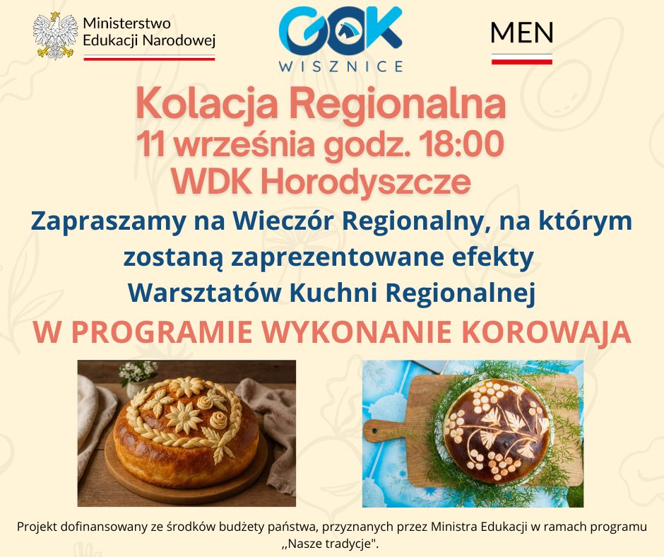 Kolacja Regionalna w Horodyszczu – spotkanie ze smakiem tradycji