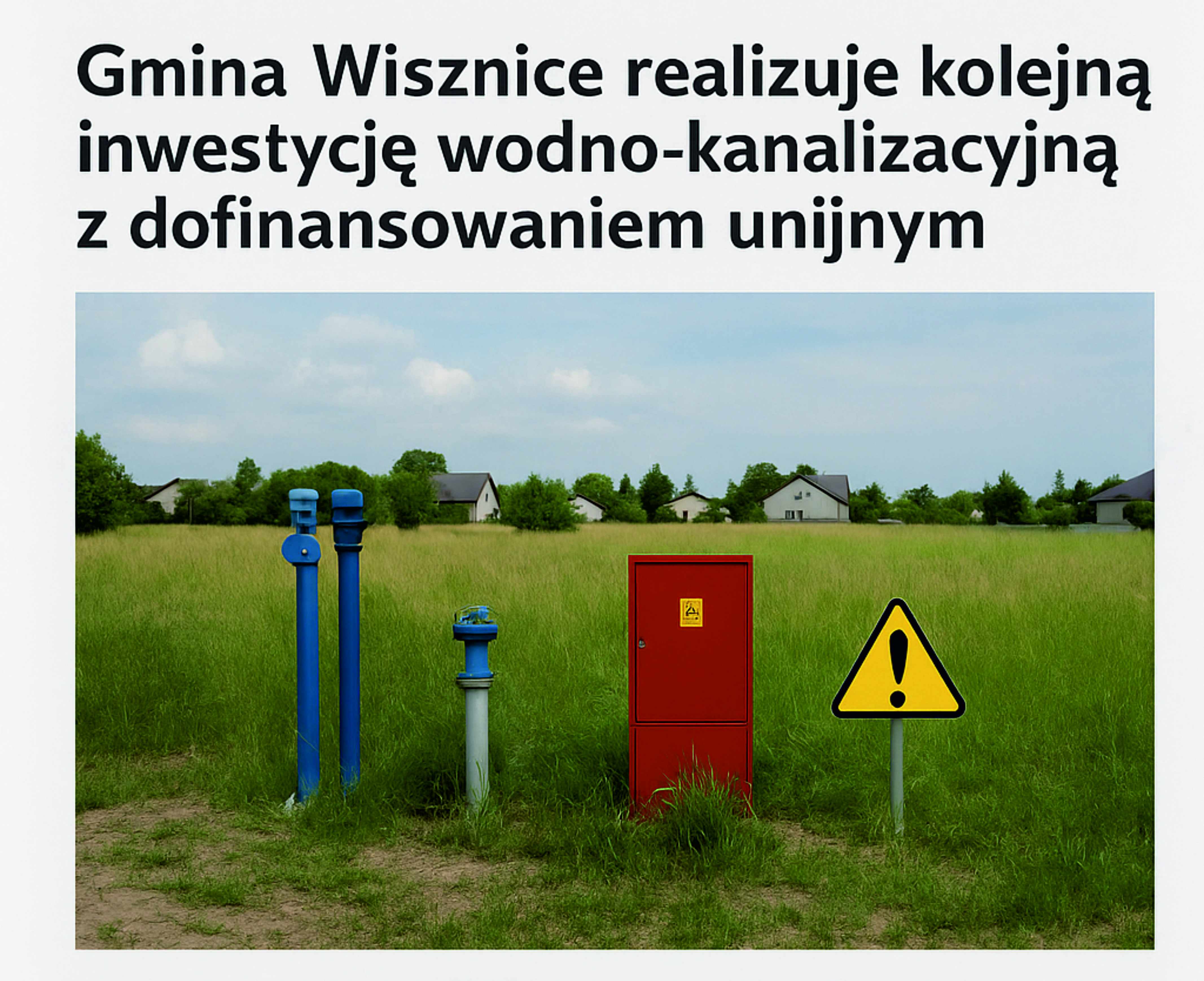 Gmina Wisznice realizuje kolejną inwestycję wodno-kanalizacyjną z dofinansowaniem unijnym