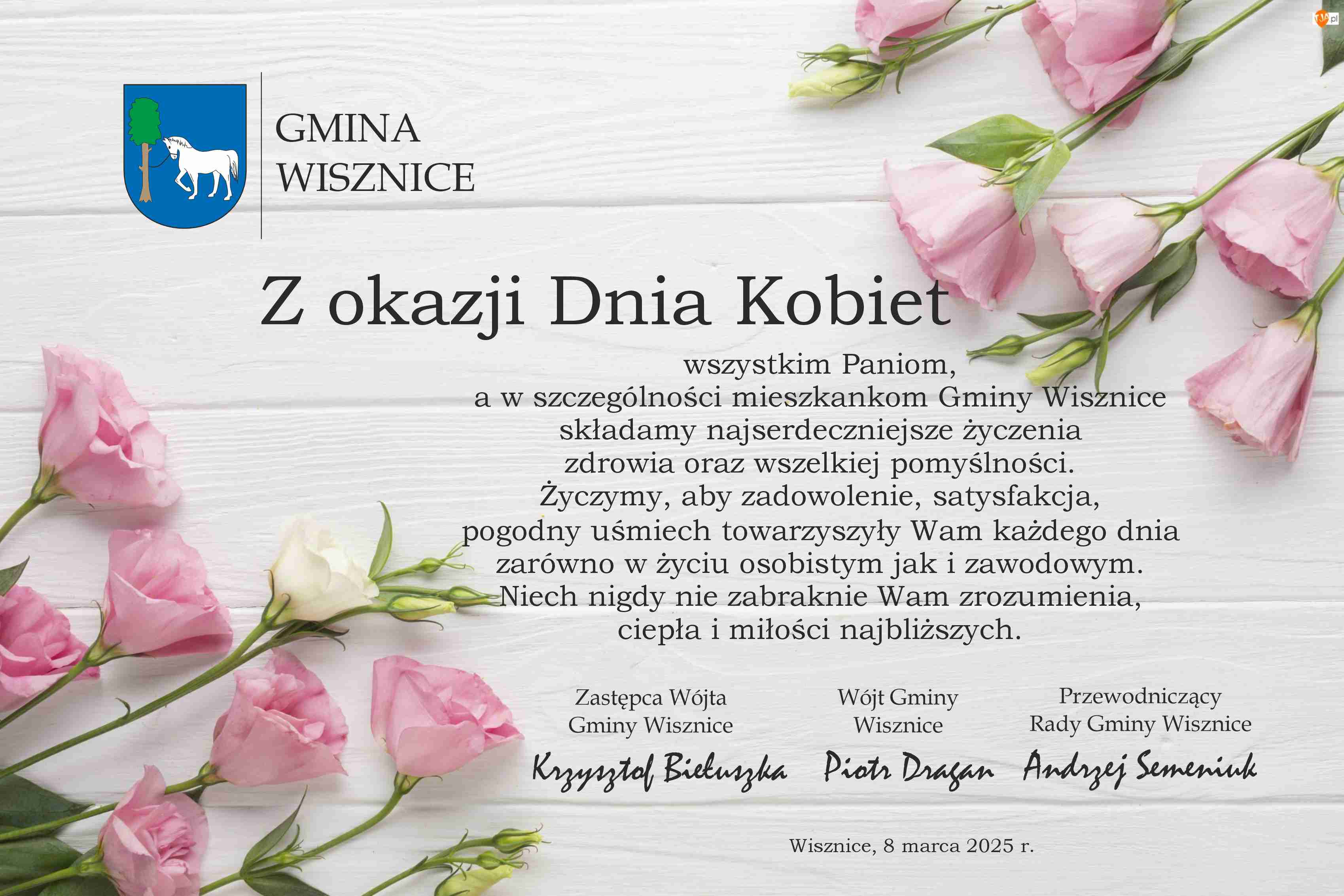 Życzenia z okazji Dnia Kobiet